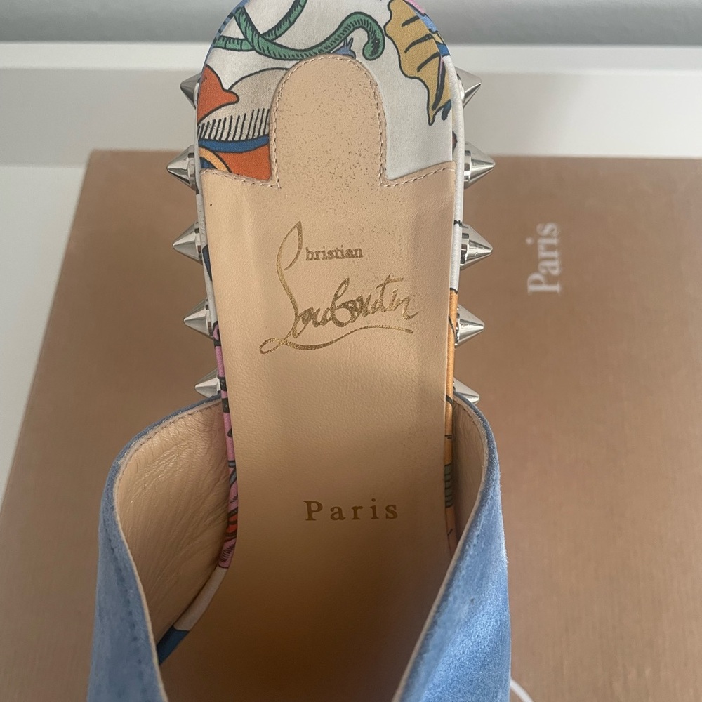RARE! Christian Louboutin Massivatac 160 Spike Accents Mules 40 10 w/dustbag - Picture 8 of 10